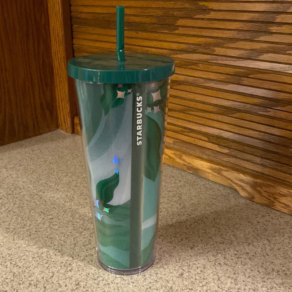 Starbucks for Life Green 24 oz Tumbler 2020 Holiday Game NWT